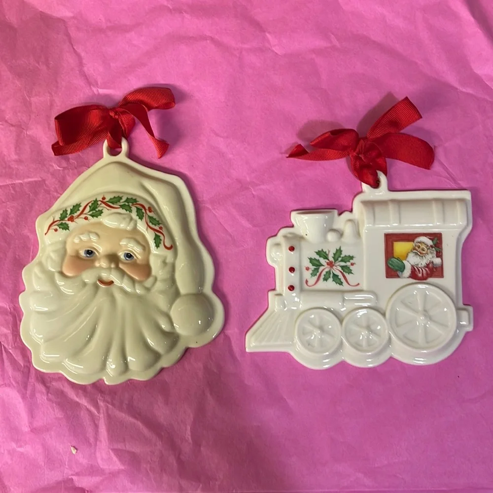 Lenox Cookie Press Ornaments (2) - Picture 1 of 5